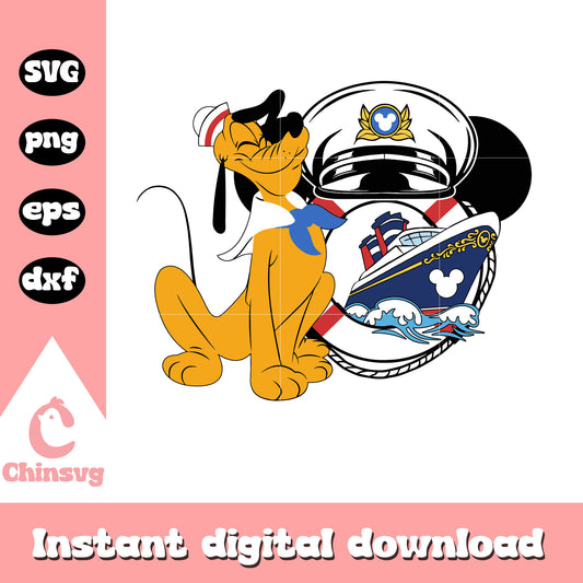 Mickey head disney cruise pluto svg, pluto svg, disney cruise svg