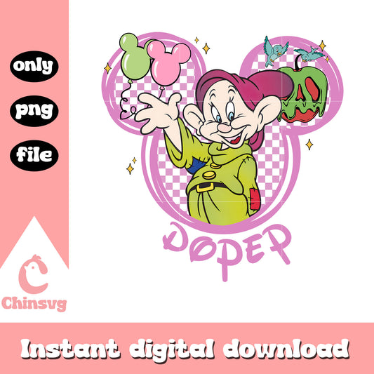 Mickey head doper character png, disney png, halloween png
