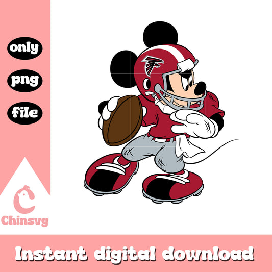 Mickey in team atlanta falcons png, atlanta falcons nfl png