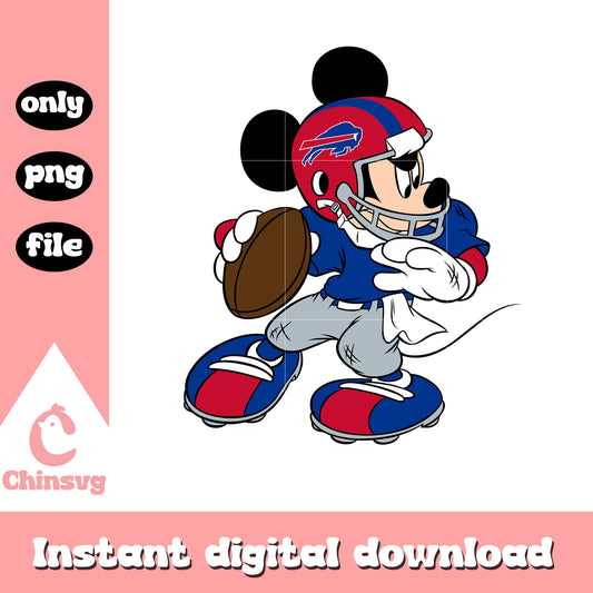 Mickey in team buffalo bills png, buffalo bills nfl png