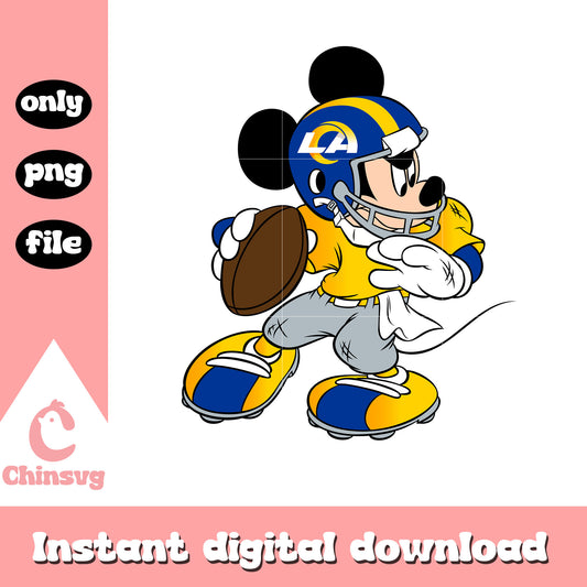 Mickey in team los angeles rams png, los angeles rams nfl png