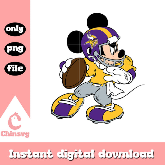 Mickey in team minnesota vikings png, minnesota vikings nfl png