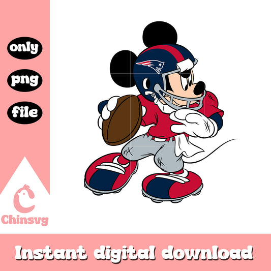 Mickey in team new england patriots png, new england patriots nfl png