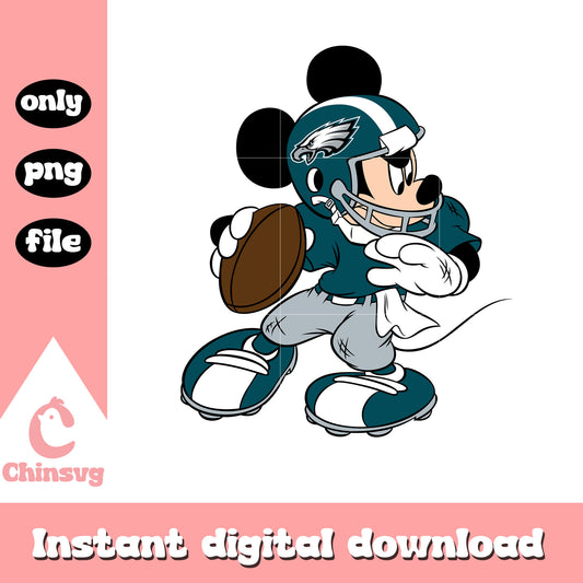 Mickey in team philadelphia eagles png, philadelphia eagles nfl png