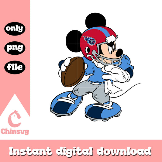 Mickey in team tennessee titans png, tennessee titans nfl png
