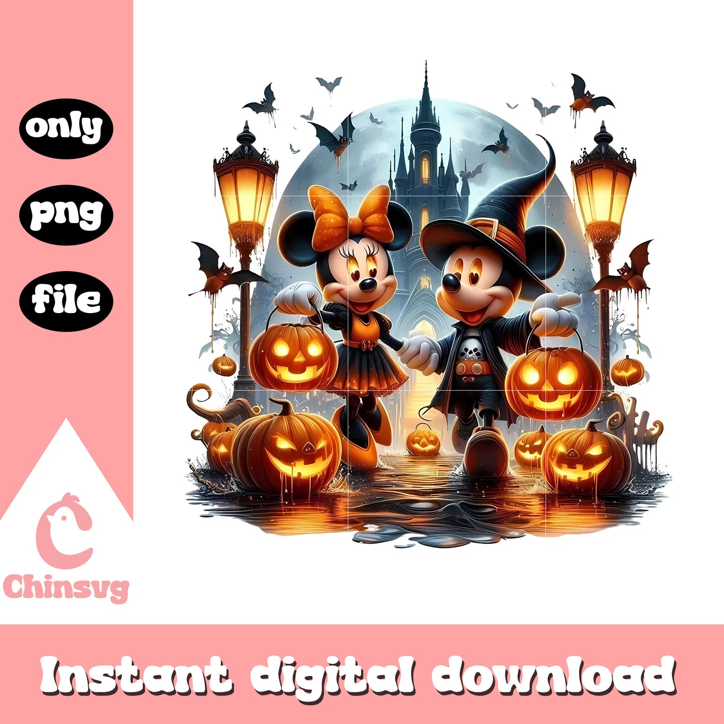 Mickey minnie halloween town png, couples halloween costumes png