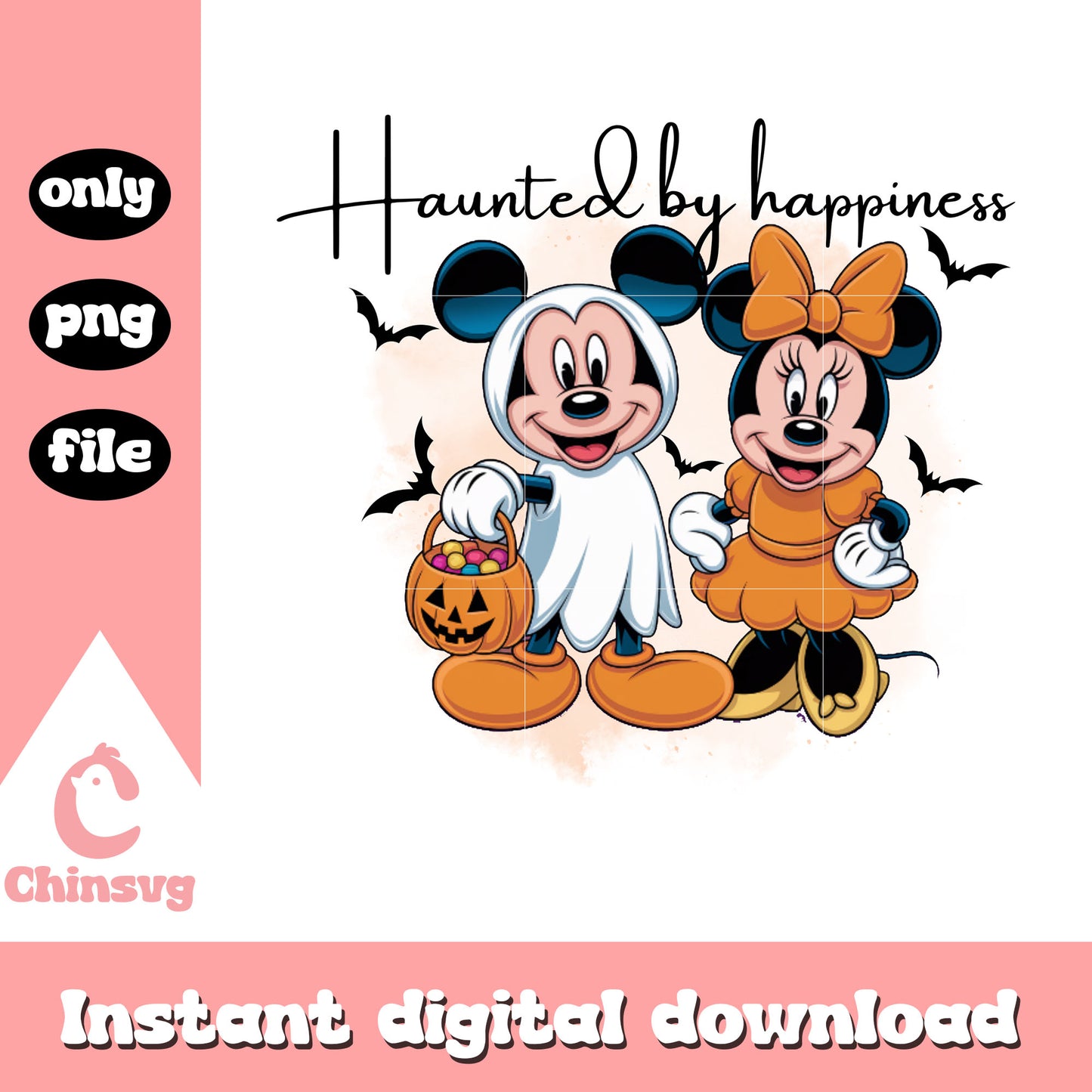 Mickey minnie haunted by happiness png, minnie mickey png