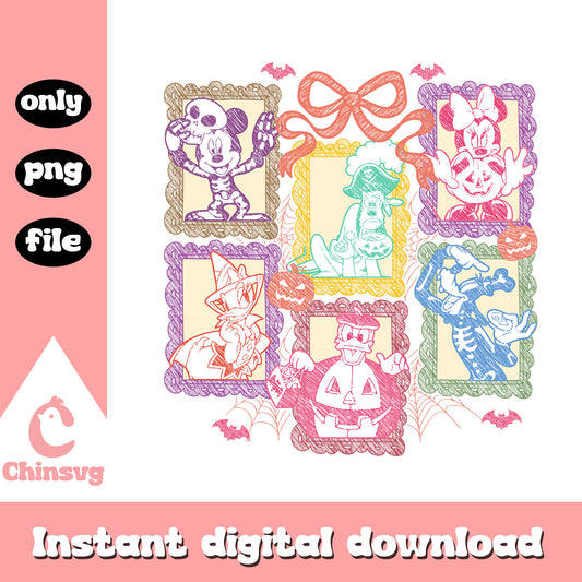 Mickey mouse disney coquette bow frame design png, disney film png 