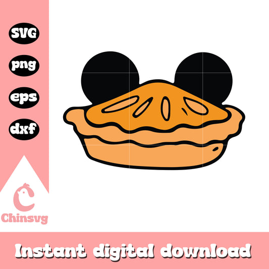 Mickey mouse eras pie svg, mickey ears svg, halloween svg