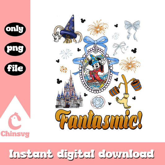 Mickey mouse fantasmic mirror coquette png, Mickey fantasmic png