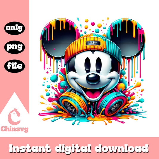 Mickey mouse head thug life png, mickey character png