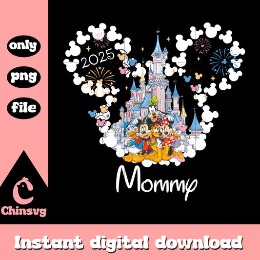 Mickey mouse mommy castle disneyland png, mickey at disneyland​ png