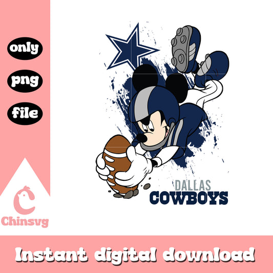 Mickey mouse on the dallas cowboys football team png, cowboys png
