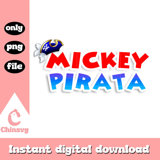 Mickey mouse pirata design png, mickey mouse pirata png