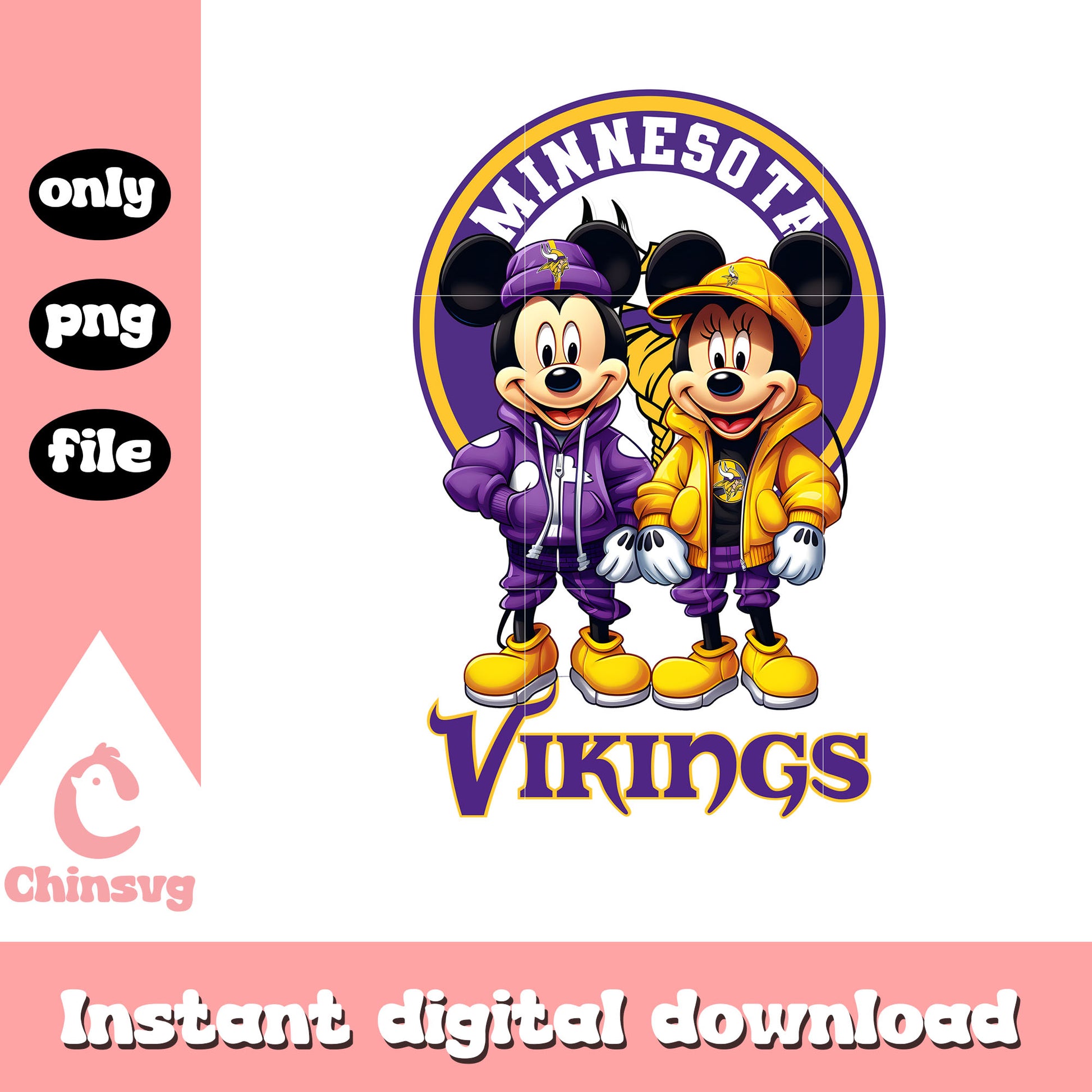 Mickey mouse purple vikings png, minnesota vikings news​​ png