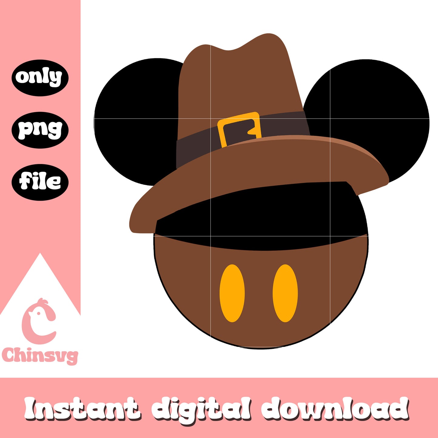 Mickey mouse thanksgiving with hat png, disney mickey movie png