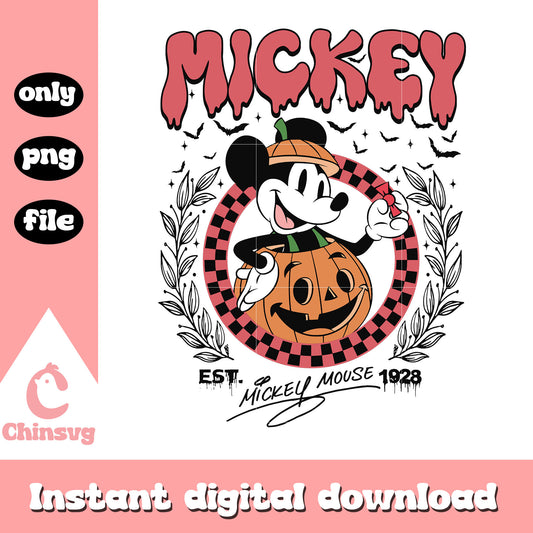 Mickey pumpkin design png, mickey mouse png, disney characters png