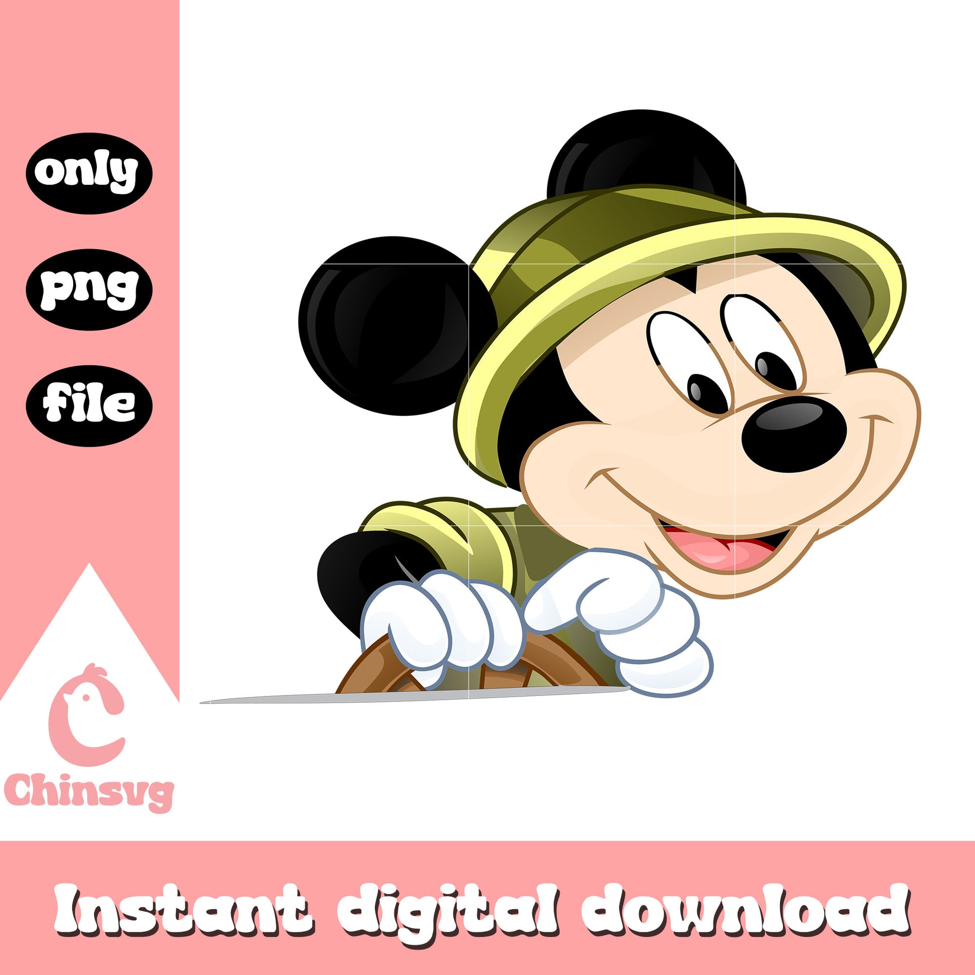 Mickey safari design png, disney mickey mouse safari png