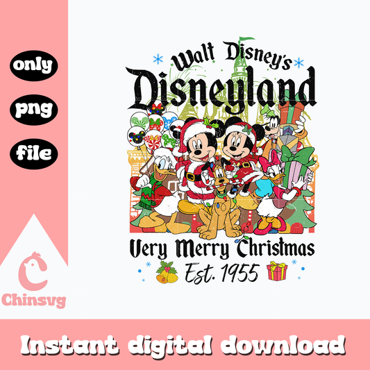 Mickey walt disney's disneyland png, mickey png, christmas png