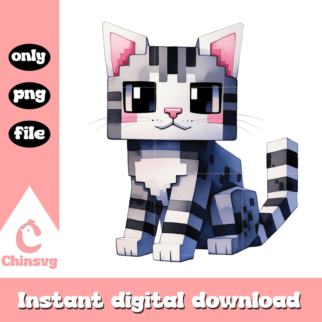Minecraft cat cute design png, cat minecraft png, minecraft png – Chinsvg