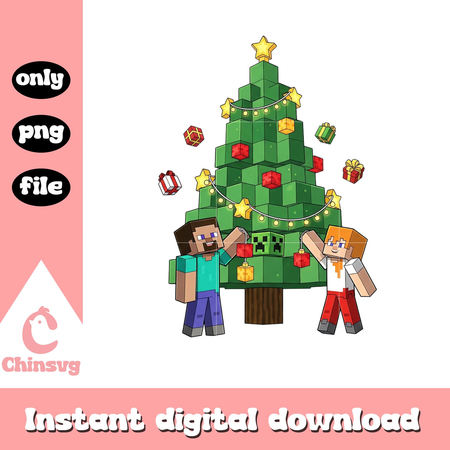 Minecraft christmas tree design png, minecraft legos​ png