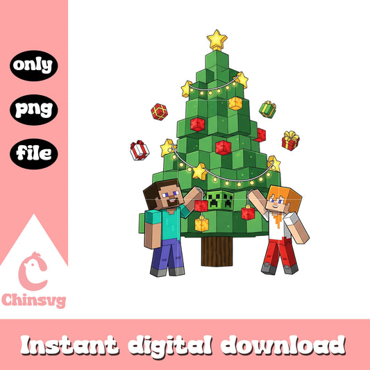 Minecraft christmas tree design png, minecraft legos​ png