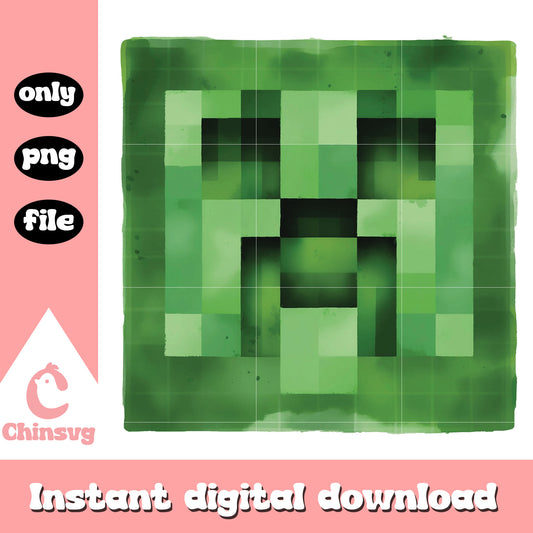 Minecraft creeper face design png, minecraft creeper png