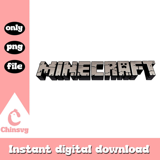 Minecraft gray logo design png, minecraft logo​ png, minecraft png