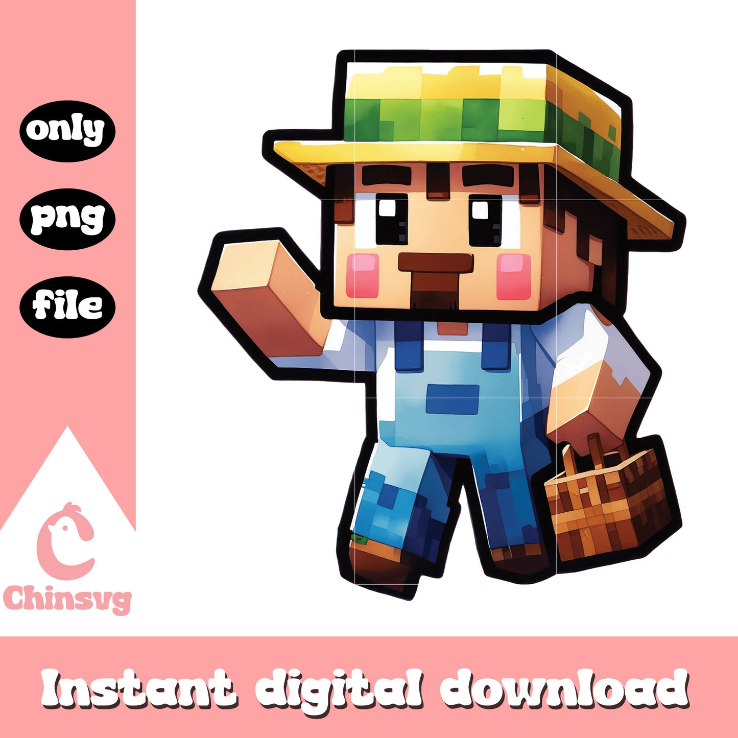 Minecraft player design png, steve from minecraft​ png