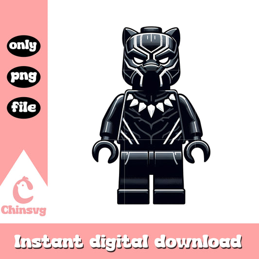 Minifigures black pather design png, lego marvel avengers png