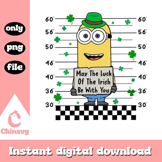 Minion may the luck of the irish png, happy saint patricks day png