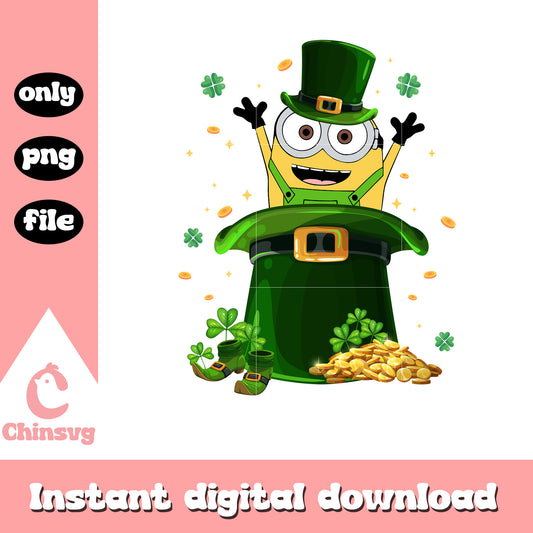 Minion saint patrick hat png, happy saint patricks day png