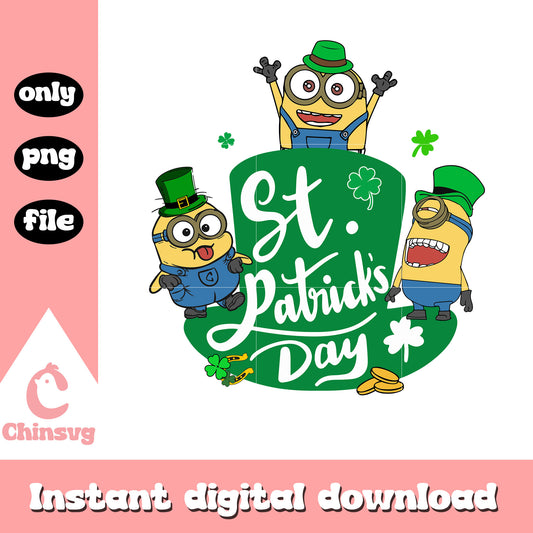 Minions patrick hat st.patrick's day png, saint patrick day png