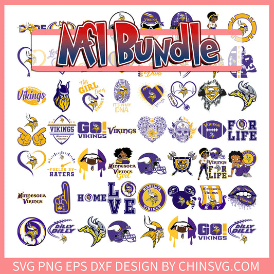 Minnesota Vikings  nfl lofo bundle ,nfl standings svg