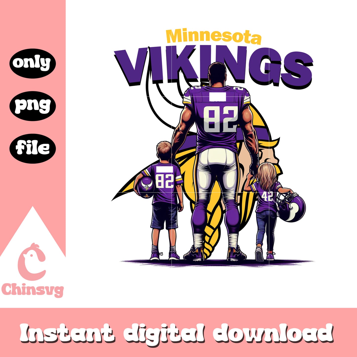 Minnesota Vikings  team dad lovers png, nfl pro bowl png