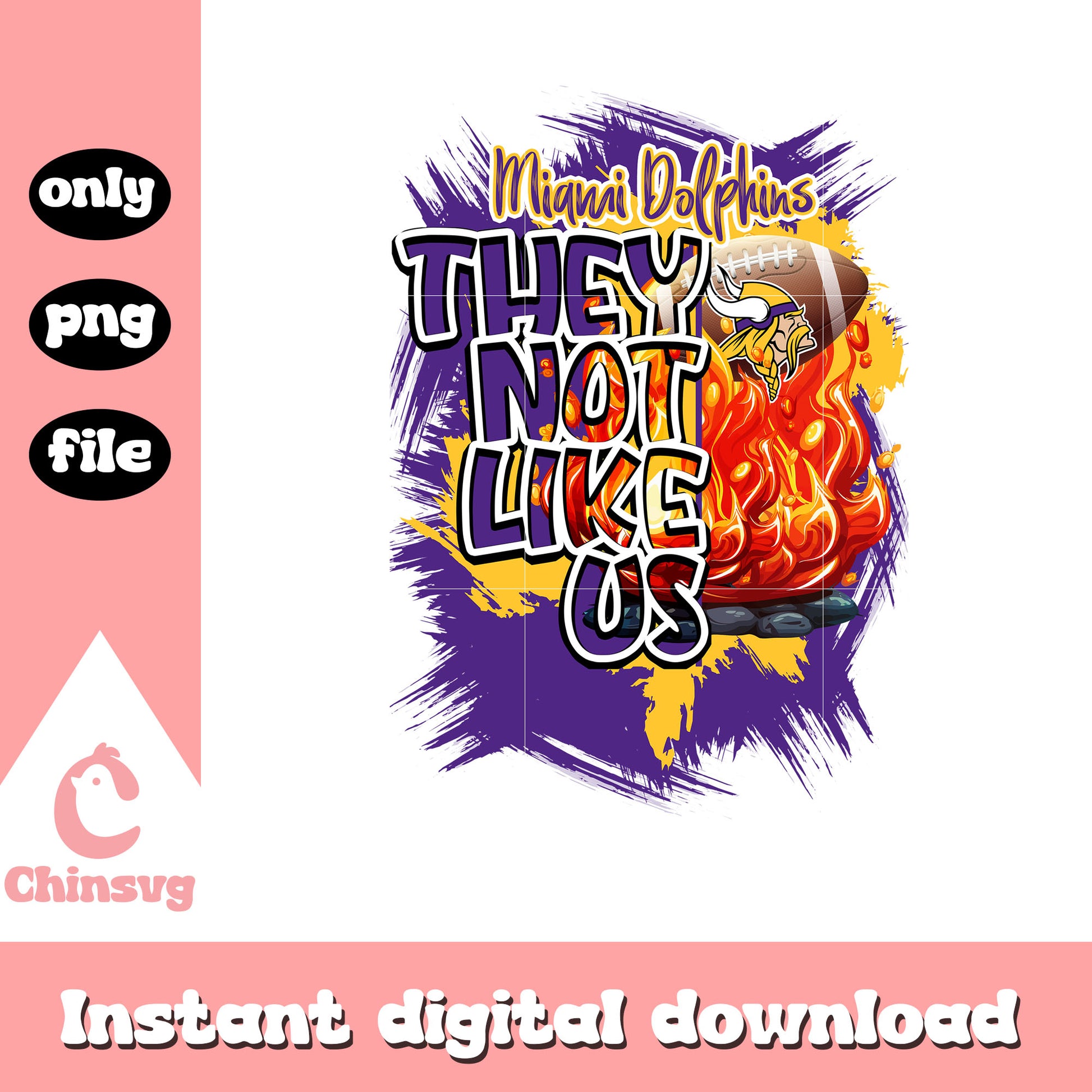 Minnesota Vikings they not like us png, nfl logo football png