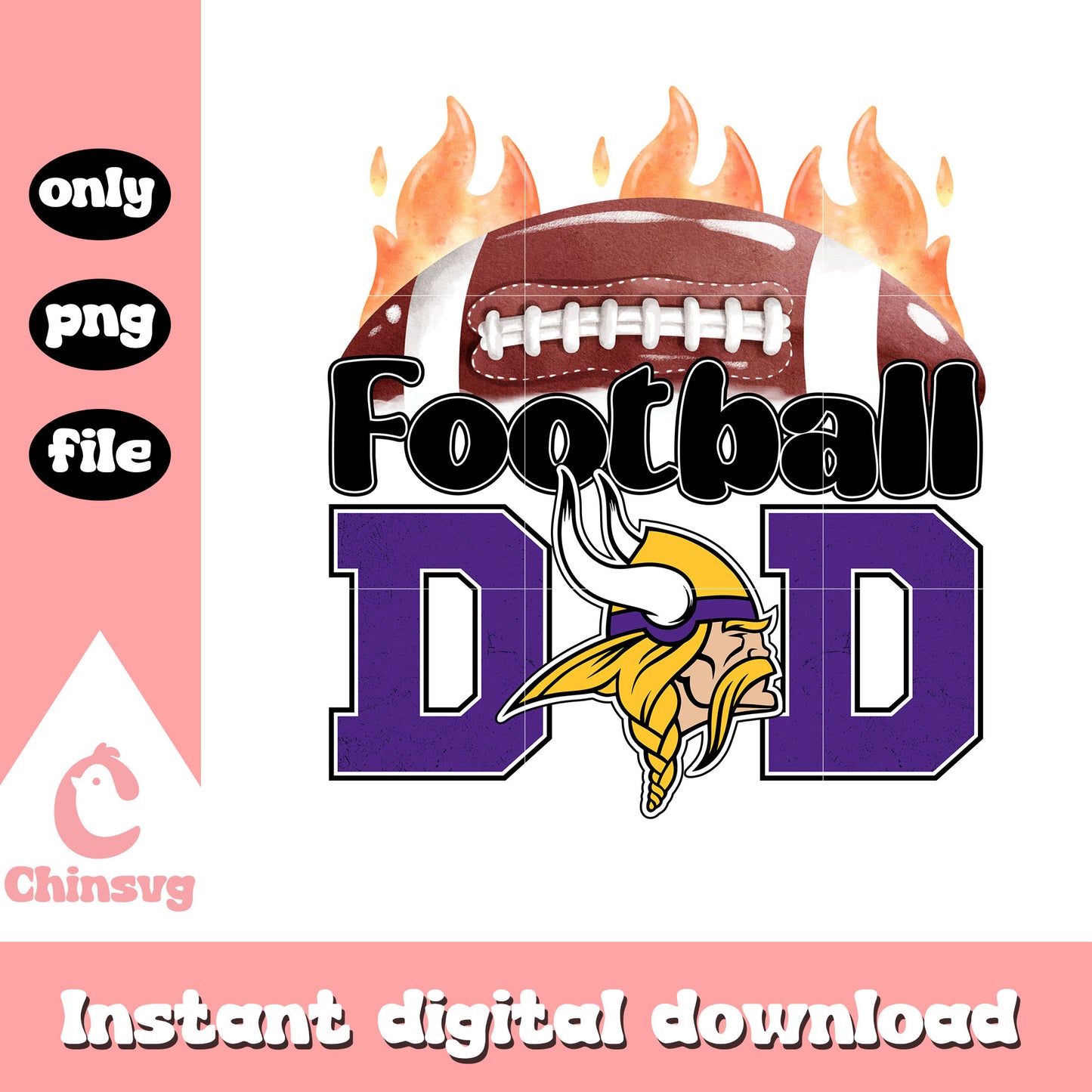 Minnesota vikings footbal logo png, design vikings​ png