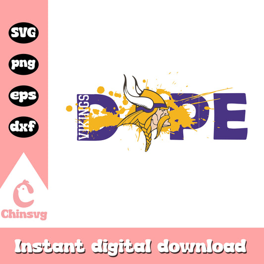 Minnesota vikings nfl dope design svg, nfl minnesota vikings svg