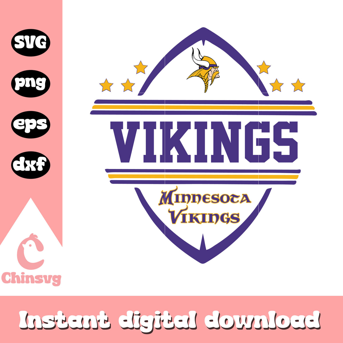 Minnesota vikings nfl football logo svg, nfl football minnesota vikings​ svg