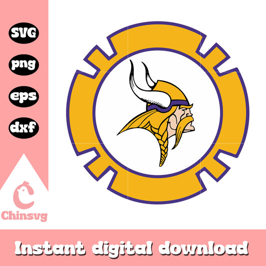 Minnesota vikings nfl football sport svg, minnesota vikings football​ svg