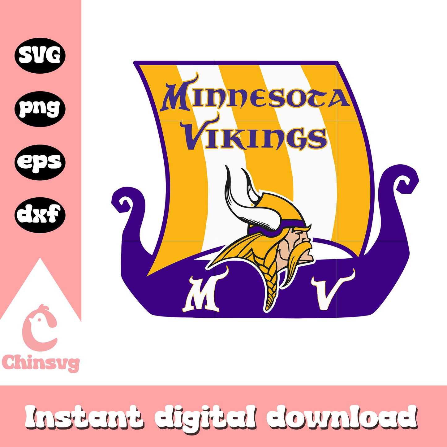 Minnesota vikings nfl football symbol svg, minnesota vikings nfl football​ svg
