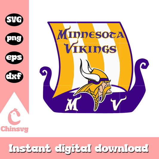Minnesota vikings nfl football symbol svg, minnesota vikings nfl football​ svg