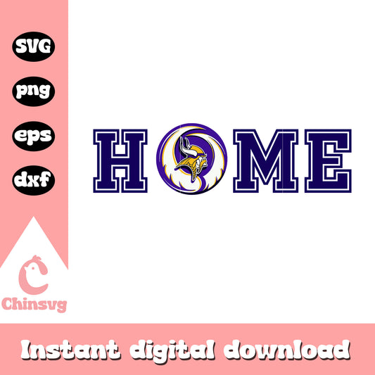 Minnesota vikings nfl home logo font design svg, minnesota vikings nfl logo svg