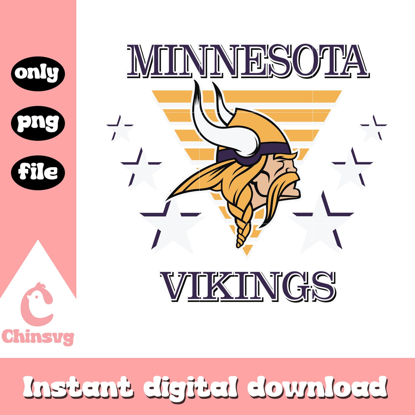Minnesota vikings nfl team logo design svg, minnesota vikings svg