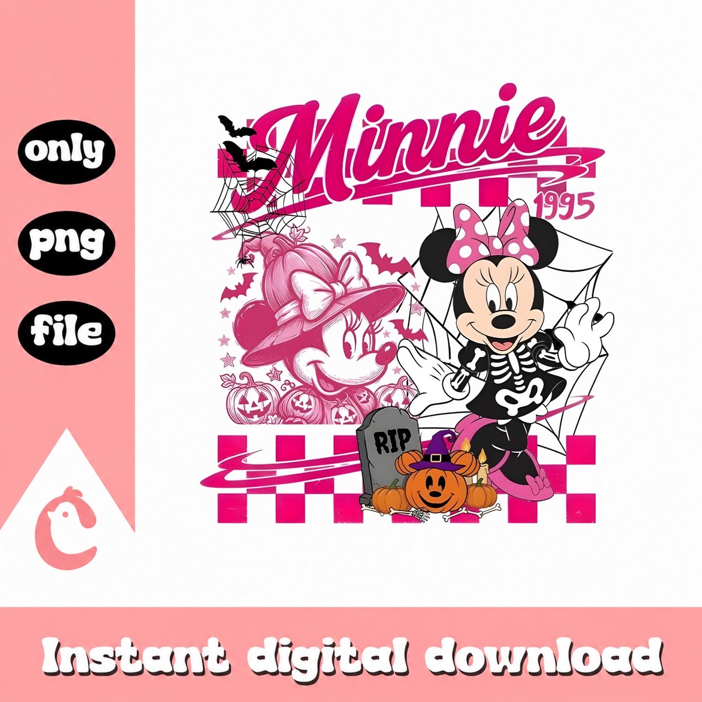 Minnie Mouse Halloween PNG, Disney Halloween, Clipart PNG