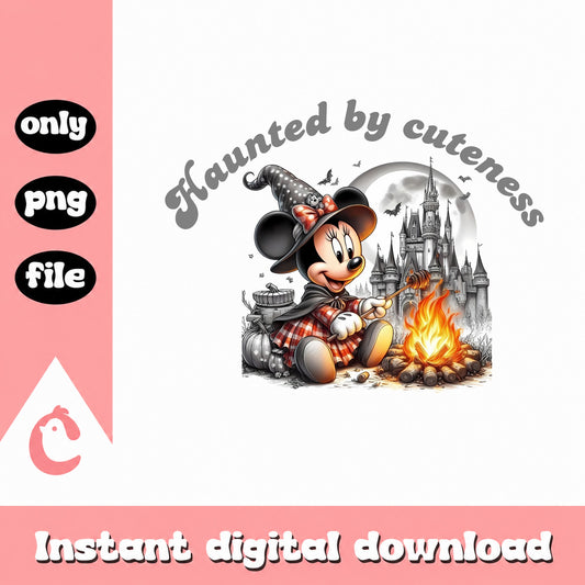 Minnie Mouse Halloween PNG, Haunted By Cuteness PNG, Disney PNG