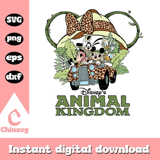 Minnie ears hat disney's animal kingdom svg, mickey mouse and friends​ svg
