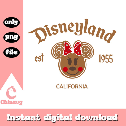 Minnie head gingerbread christmas png, minnie mouse cookies​ png