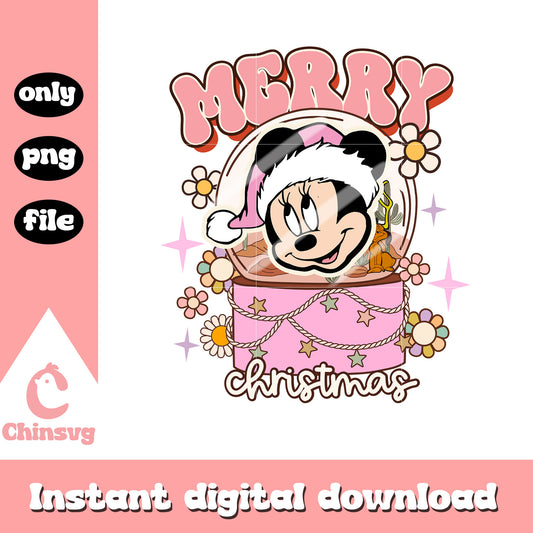 Minnie mouse head merry christmas png, minnie mouse head png