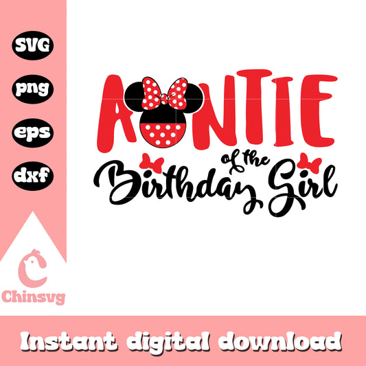Minnie of the birthday girl svg, minnie birthday​ svg, minnie head svg